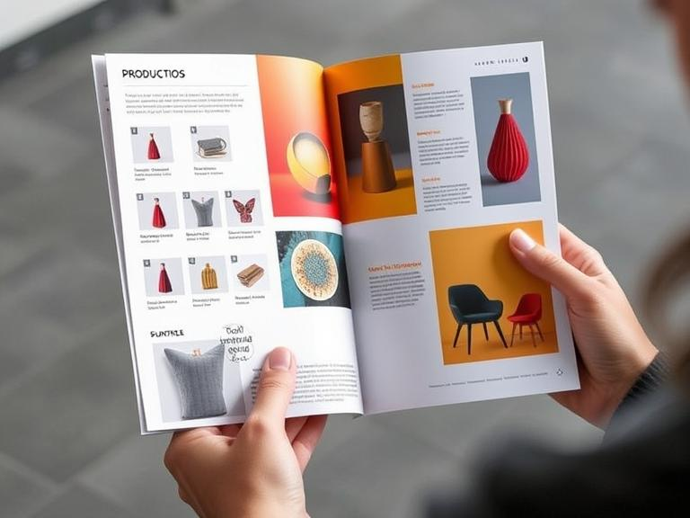 A visually appealing product catalog with high-quality images and a structured layout.