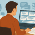 Author reviewing feedback on their manuscript from an online beta reader community.